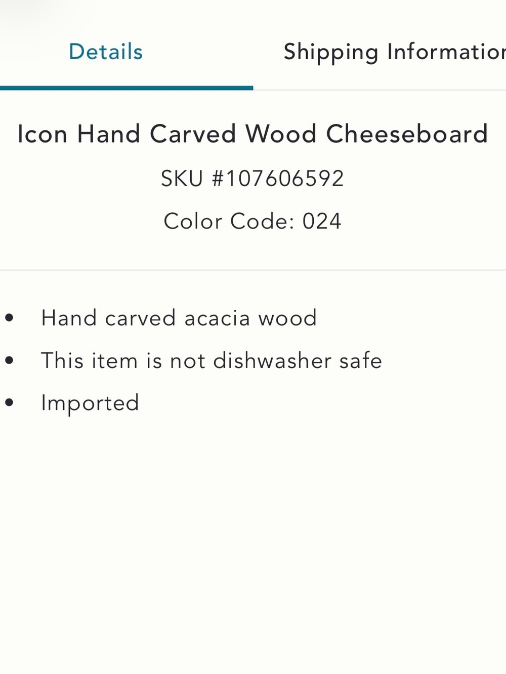 Anthropologie Carved Wood Serving Platter COW - Picture 3 of 6